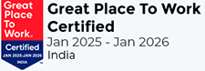 Great Place to Work Certified Jan 2025 - Jan 2026 India