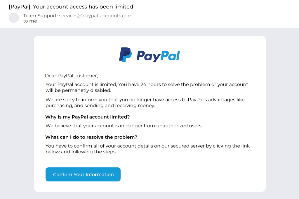 Phishing Attempts - Fake Shipping Mail